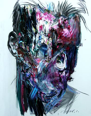 Original Abstract Expressionism Body Paintings by GyoBeom An