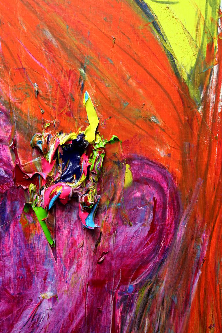 Original Abstract Expressionism Body Painting by Gyobeom An