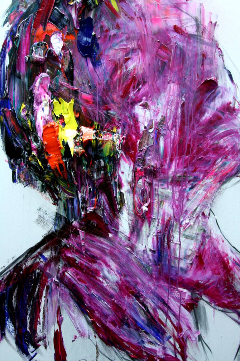 Original Abstract Expressionism Body Painting by Gyobeom An
