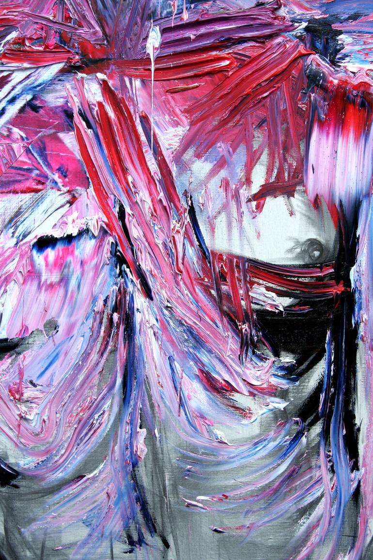 Original Abstract Expressionism Body Painting by GyoBeom An