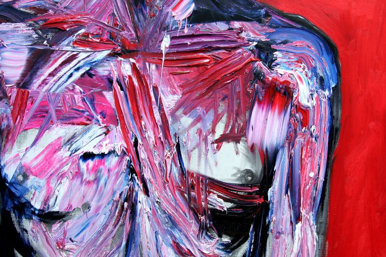 Original Abstract Expressionism Body Painting by GyoBeom An