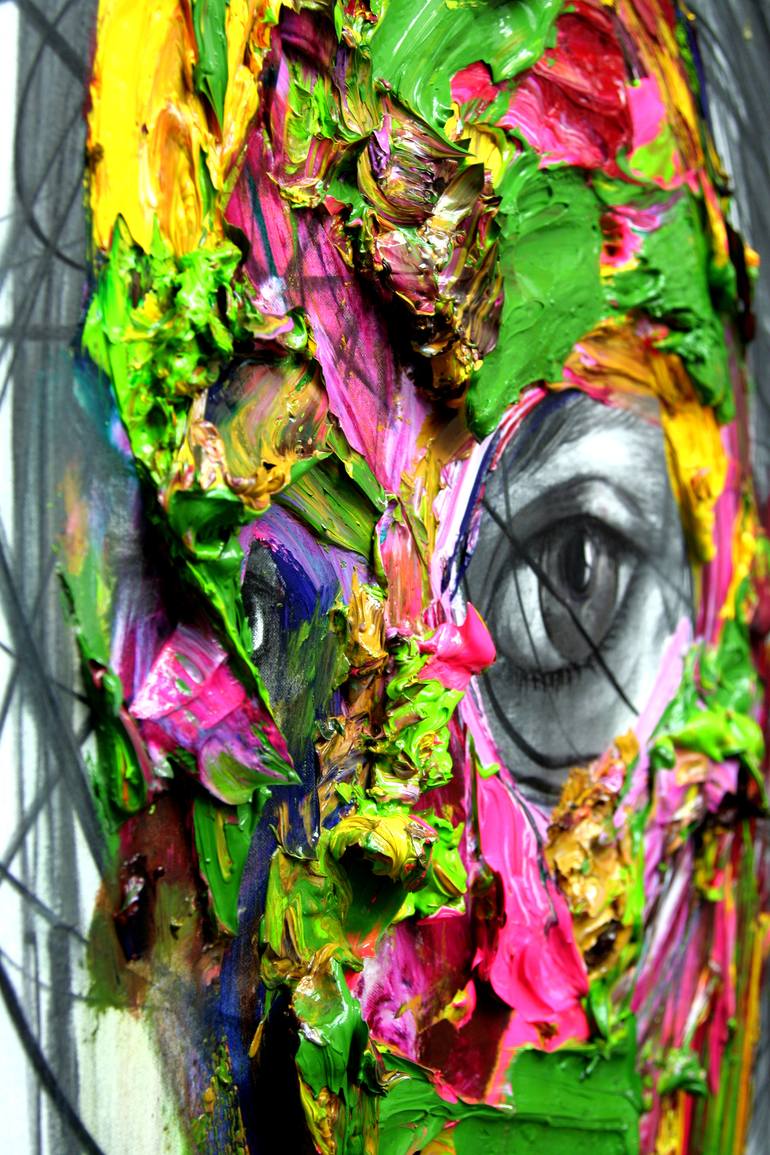 Original Abstract Expressionism Body Painting by GyoBeom An