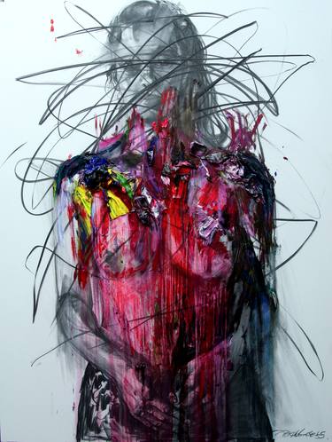 Original Abstract Expressionism Body Paintings by GyoBeom An