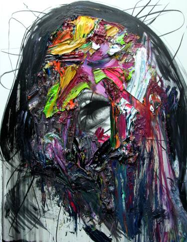 Original Abstract Expressionism Body Paintings by GyoBeom An