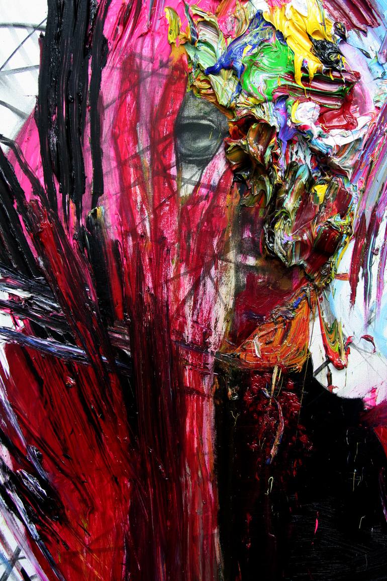 Original Abstract Expressionism Body Painting by GyoBeom An