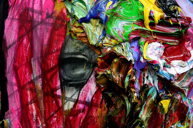 Original Abstract Expressionism Body Painting by GyoBeom An