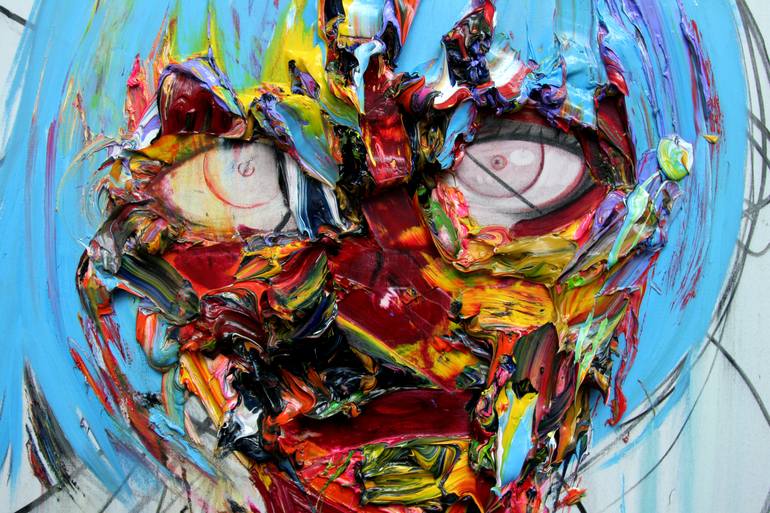 Original Abstract Expressionism Body Painting by GyoBeom An