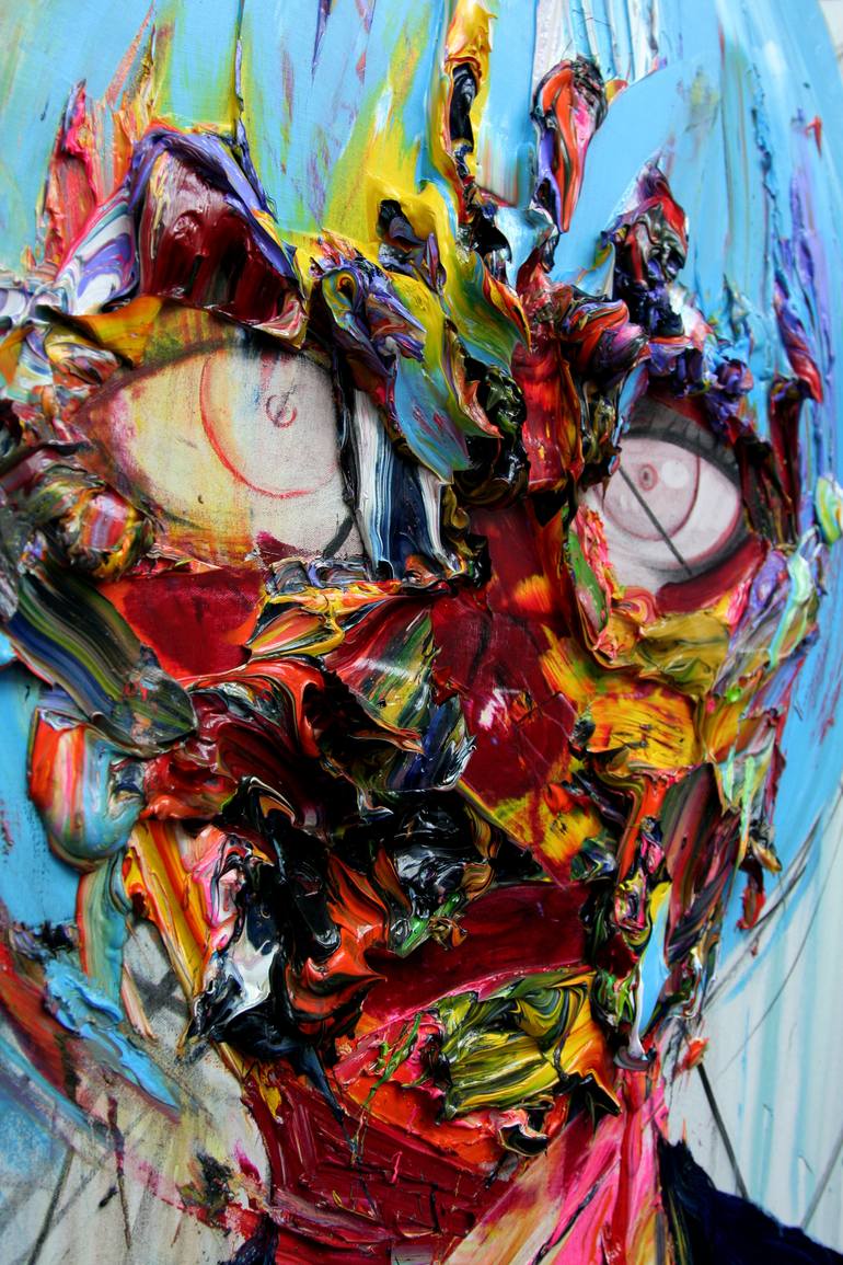 Original Abstract Expressionism Body Painting by GyoBeom An