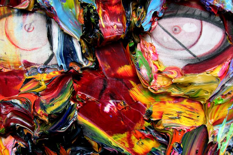 Original Abstract Expressionism Body Painting by Gyobeom An
