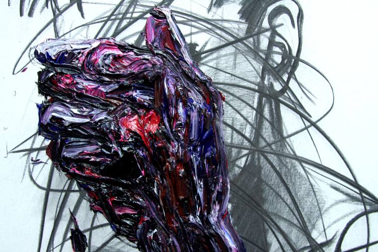 Original Abstract Expressionism Body Painting by GyoBeom An