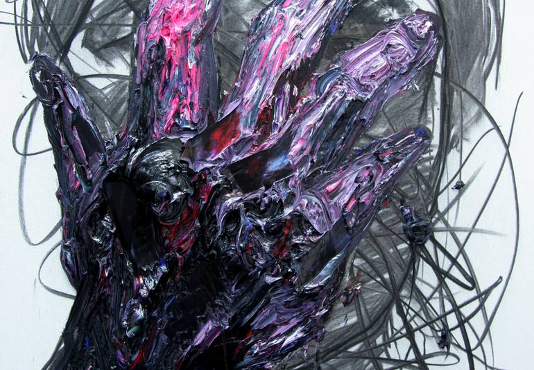 Original Abstract Expressionism Body Painting by GyoBeom An