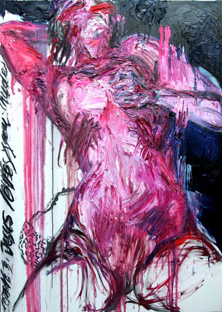 Original Abstract Expressionism Body Paintings by Gyobeom An