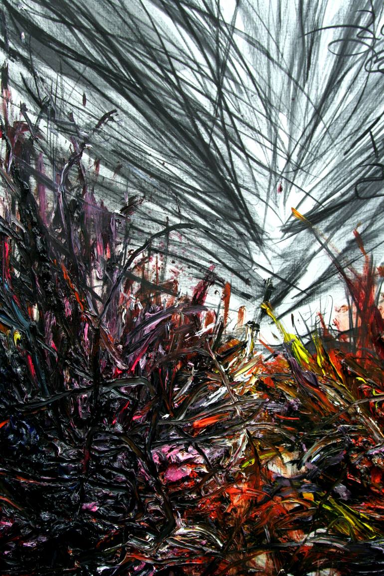 Original Abstract Expressionism Landscape Painting by Gyobeom An