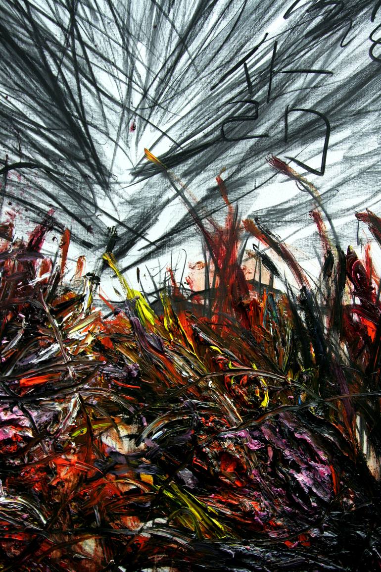 Original Abstract Expressionism Landscape Painting by Gyobeom An