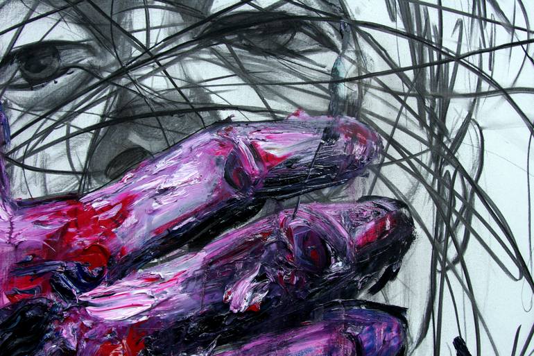 Original Abstract Expressionism Body Painting by GyoBeom An