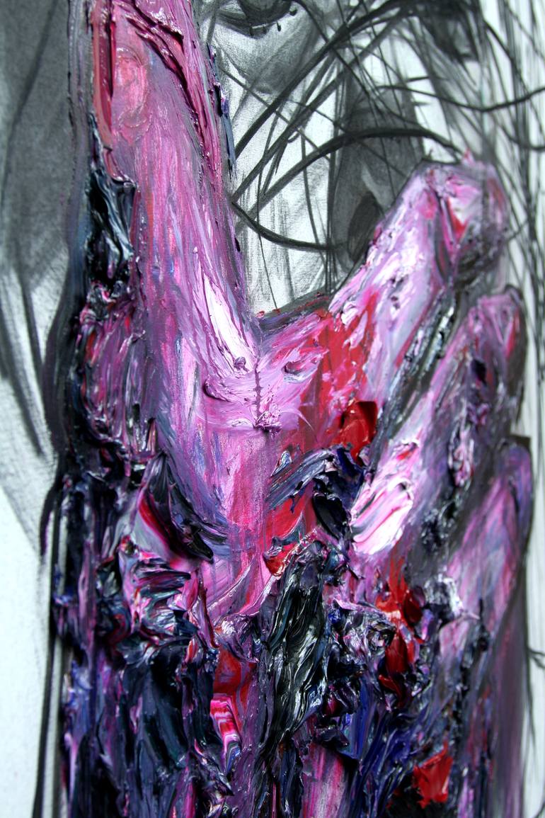 Original Abstract Expressionism Body Painting by GyoBeom An