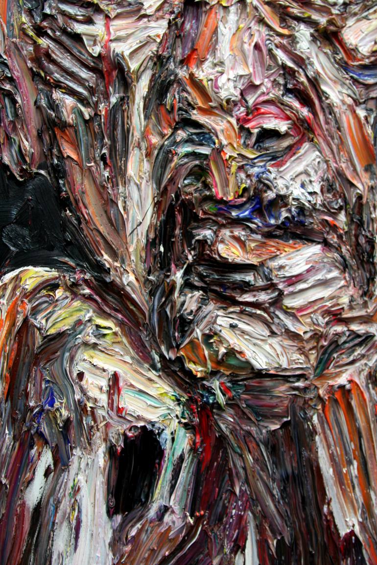 Original Abstract Expressionism Body Painting by GyoBeom An