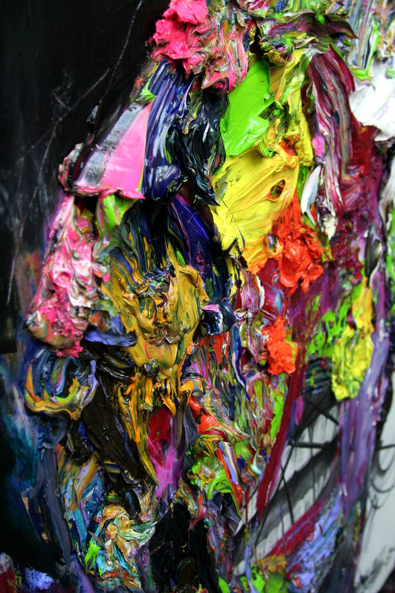 Original Abstract Expressionism Body Painting by GyoBeom An