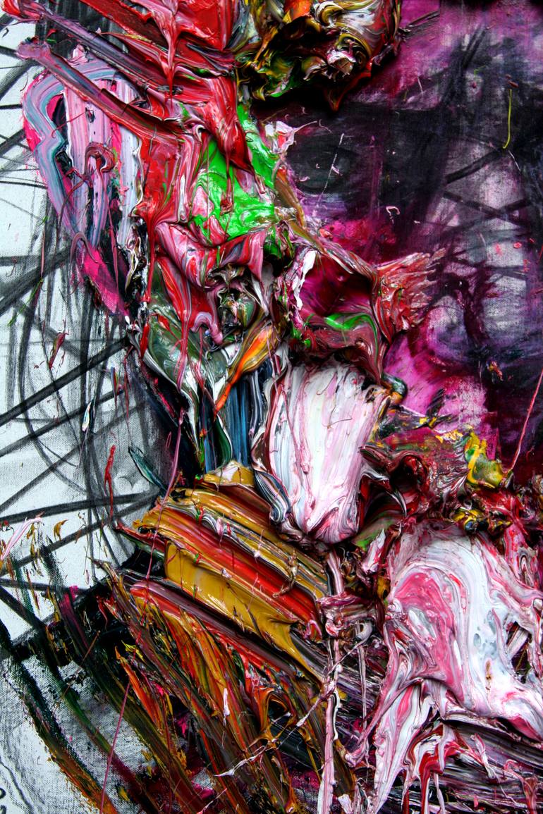 Original Abstract Expressionism Body Painting by GyoBeom An