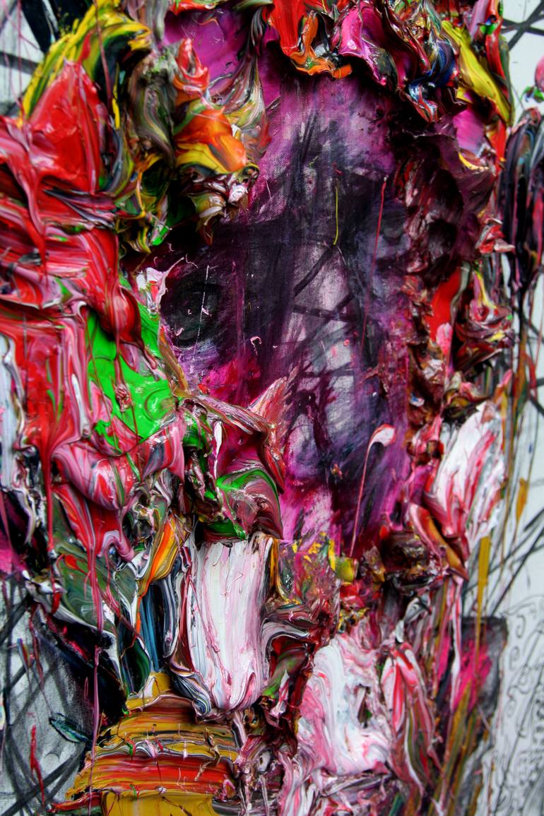 Original Abstract Expressionism Body Painting by GyoBeom An