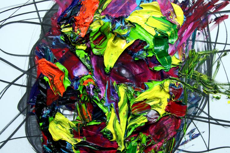 Original Abstract Expressionism Body Painting by Gyobeom An