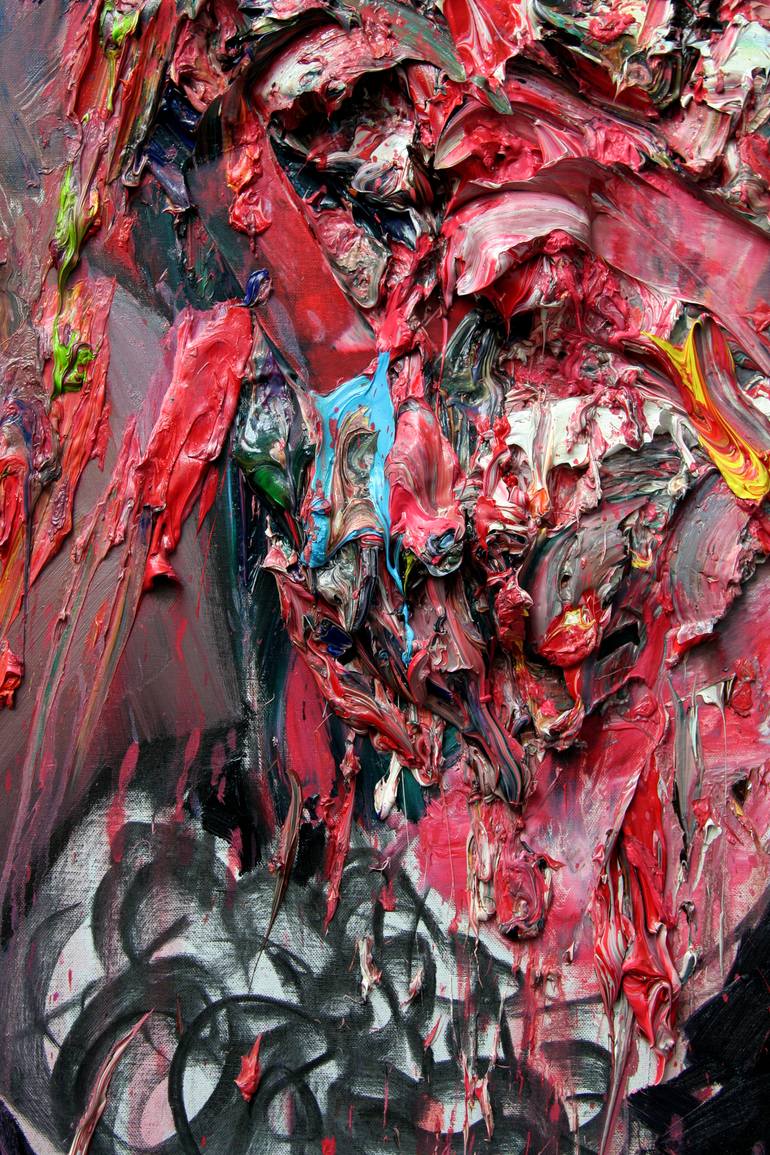 Original Abstract Expressionism Body Painting by GyoBeom An