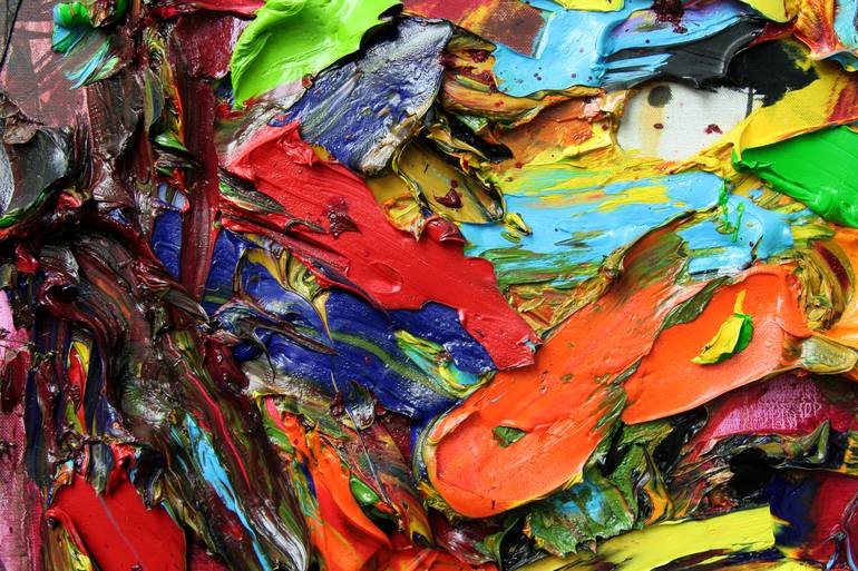 Original Abstract Expressionism Body Painting by GyoBeom An