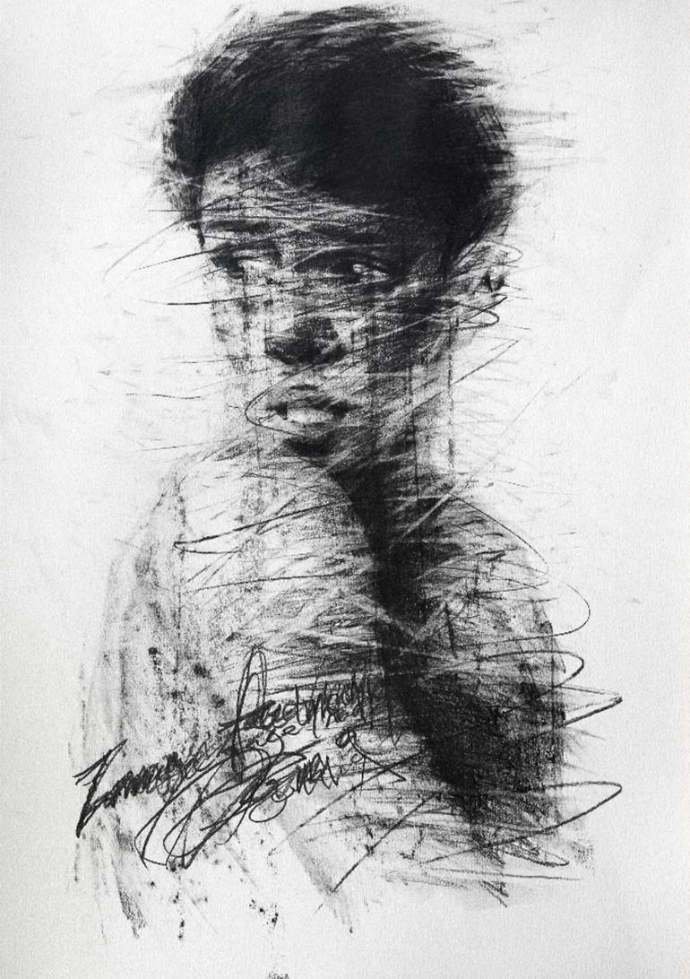 image-face(model) Drawing by GyoBeom An | Saatchi Art