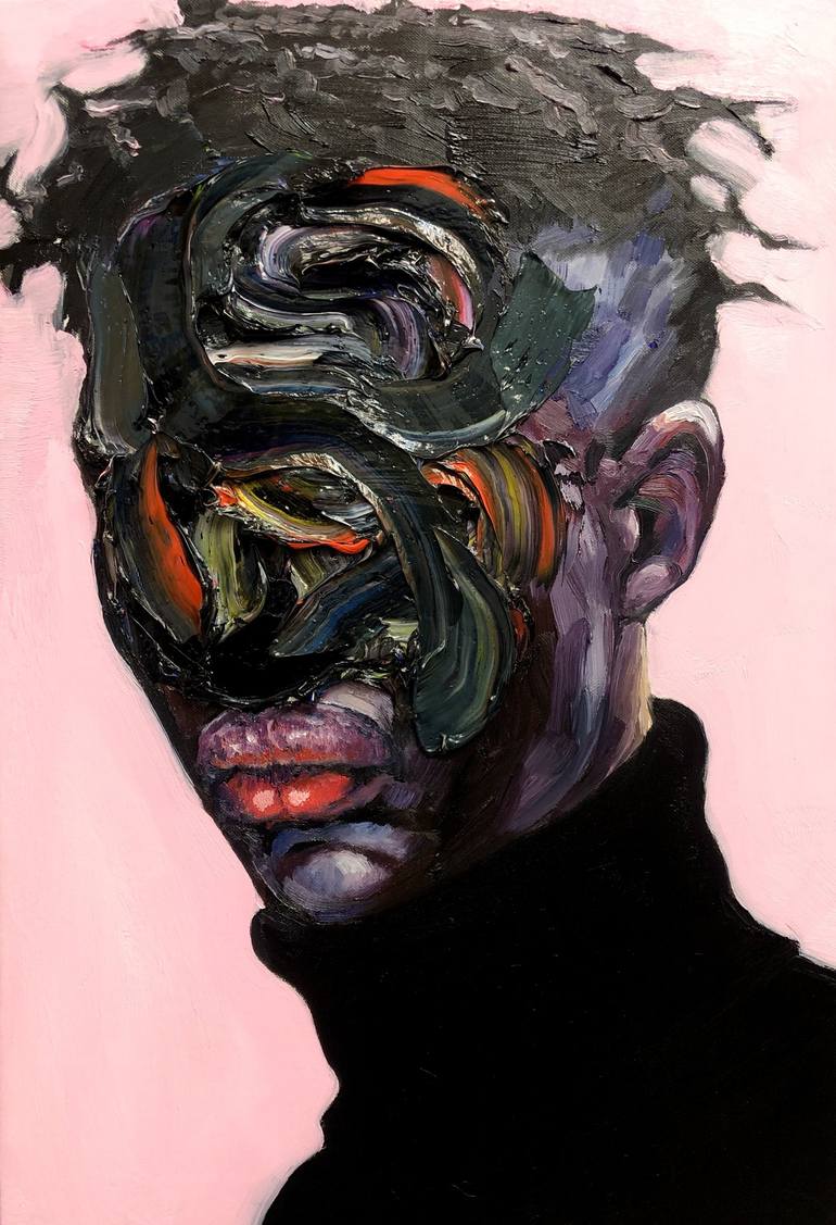 Original Abstract Expressionism Body Paintings by Gyobeom An