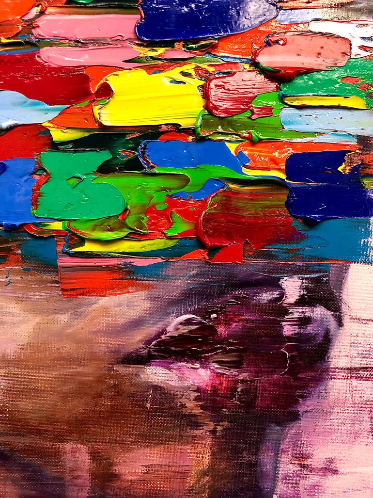 Original Abstract Expressionism Body Painting by Gyobeom An