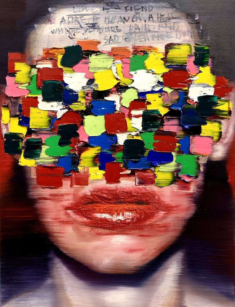Original Abstract Expressionism Body Paintings by Gyobeom An