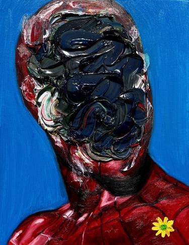 Saatchi Art Artist GyoBeom An; Paintings, “image-face(Spider-man)” #art