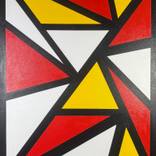 Abstract Minimalist Geometric Acrylic Painting by Ivan Butorac