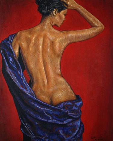 Print of Nude Paintings by Valentina Abadia Henao