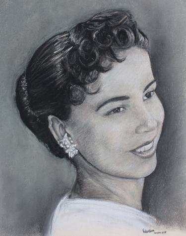 Original Portraiture Portrait Drawings by Valentina Abadia Henao