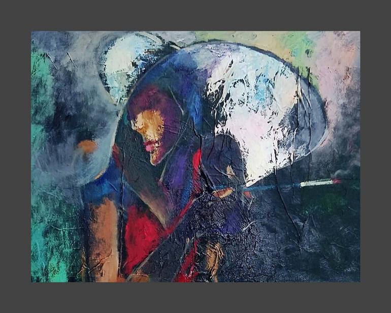 Original Contemporary Women Painting by Elchin Bunyatov