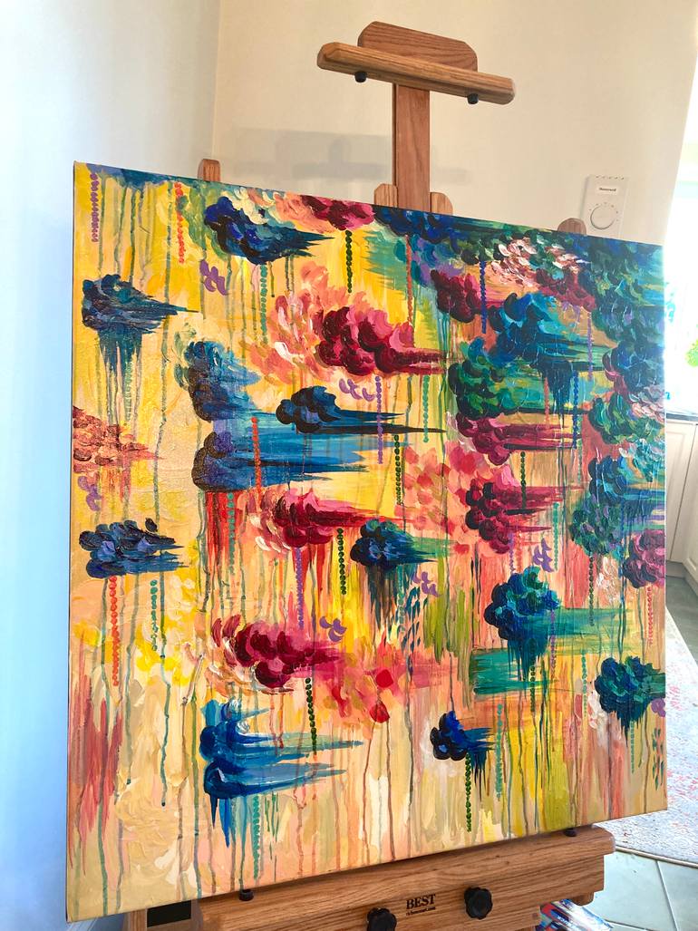 Original Expressionism Abstract Painting by Julia Disano