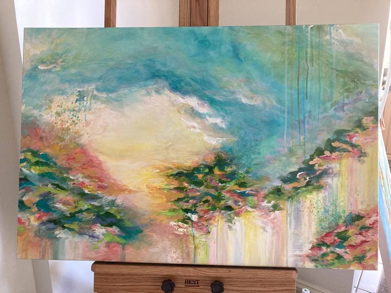 Original Impressionism Abstract Painting by Julia DiSano