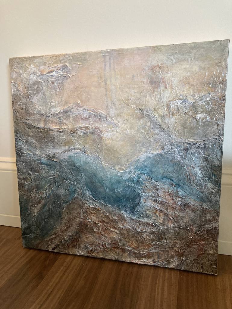 Original Abstract Seascape Painting by Julia DiSano