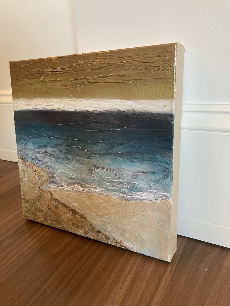 Original Impressionism Beach Painting by Julia DiSano