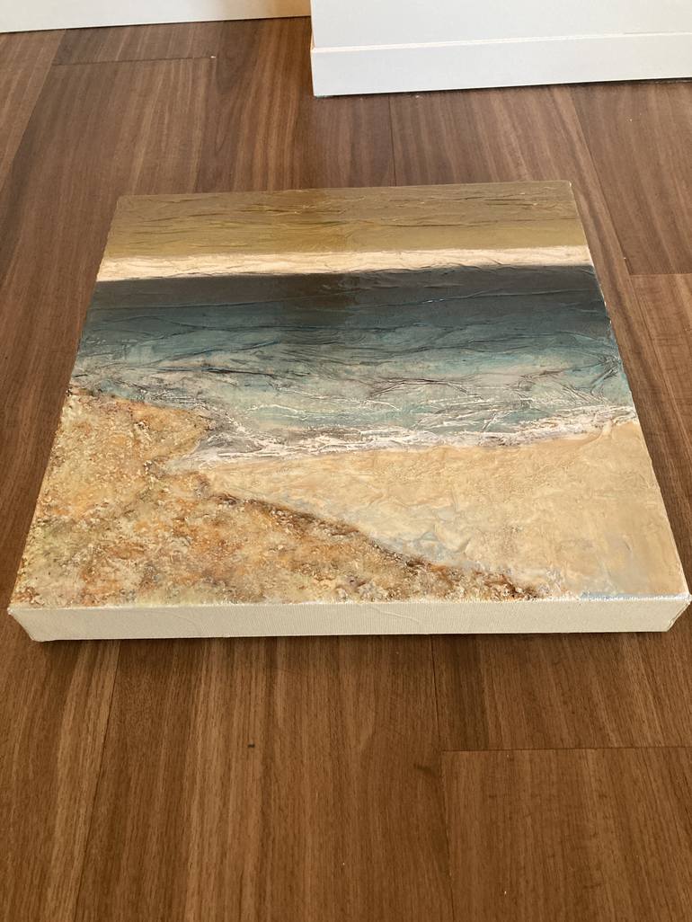 Original Impressionism Beach Painting by Julia DiSano