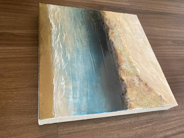 Original Impressionism Beach Painting by Julia DiSano