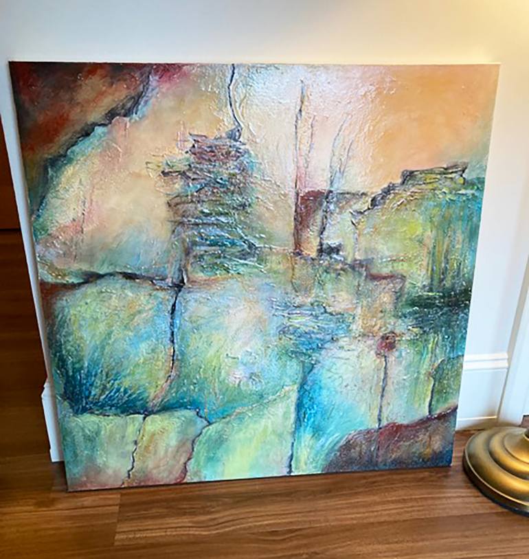 Original Abstract Landscape Painting by Julia DiSano