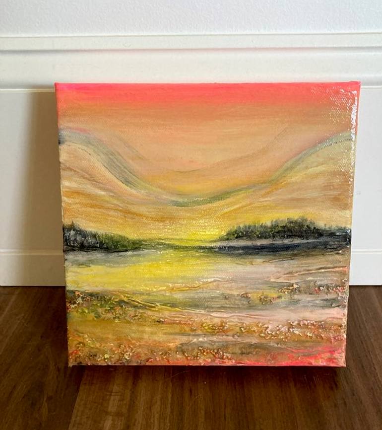 Original Abstract Expressionism Landscape Painting by Julia DiSano