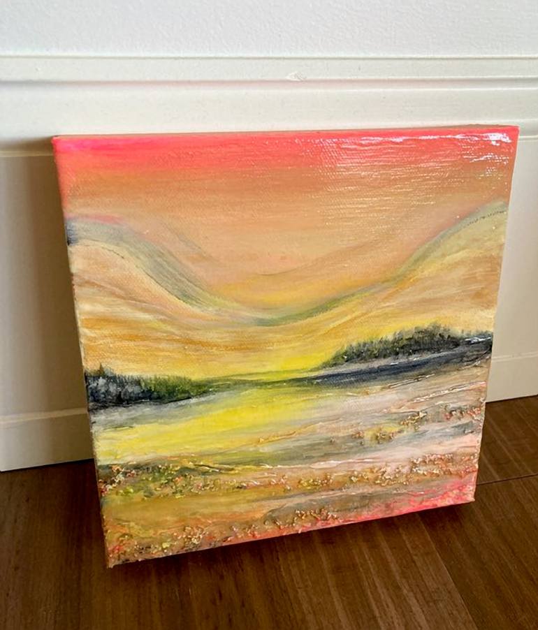 Original Abstract Expressionism Landscape Painting by Julia DiSano