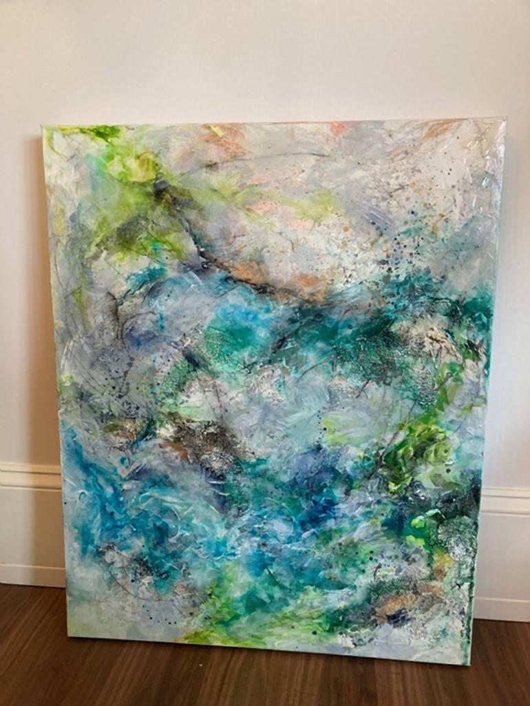 Original Abstract Expressionism Abstract Painting by Julia DiSano