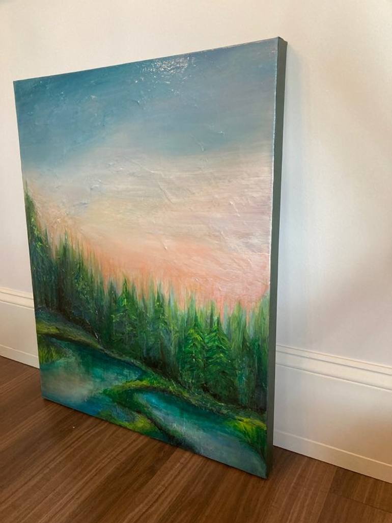 Original Abstract Landscape Painting by Julia DiSano