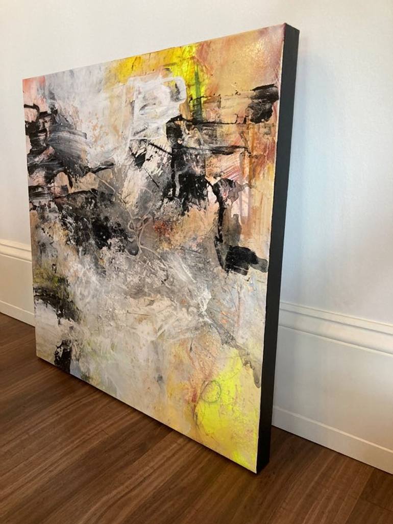Original Abstract Expressionism Graffiti Painting by Julia DiSano