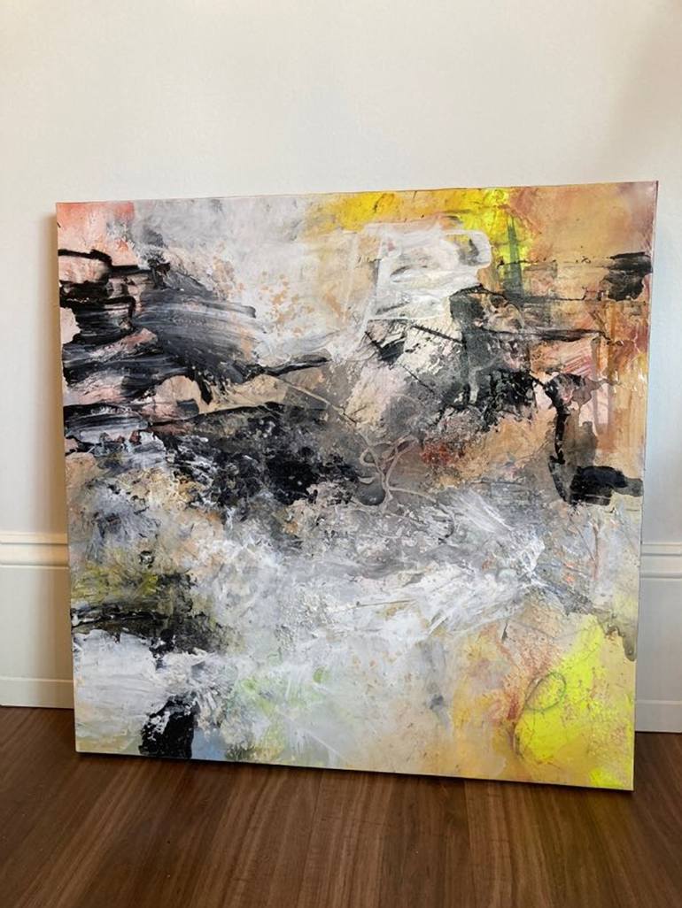 Original Abstract Expressionism Graffiti Painting by Julia DiSano
