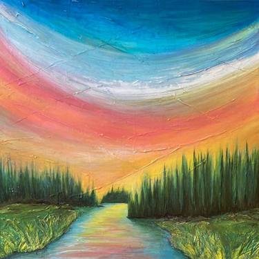 Original Abstract Landscape Paintings by Julia DiSano